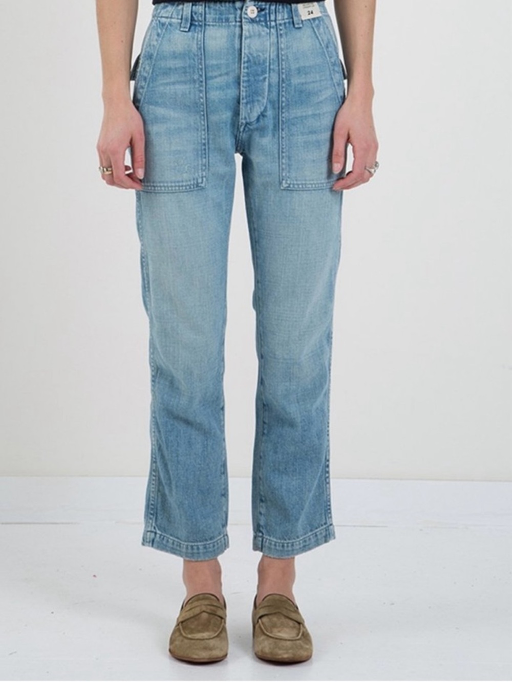 AMO Light Blue vintage army pant - Picture 3 of 7